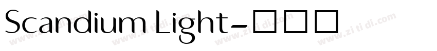 Scandium Light字体转换 Scandium Light字体转换